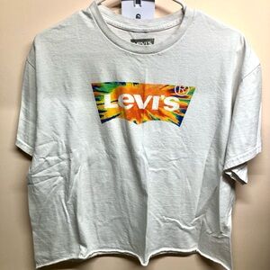 Levi's White Graphic Tee